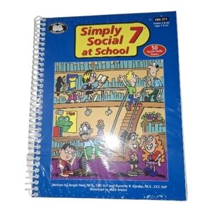 NEW SEALED Simply Social 7 Workbook Super Duper Publications Social Skills Pragm